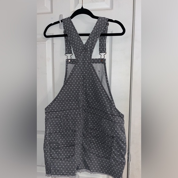 Grey White Polka Dot Overall, Loose fit 🩶🤍 - Picture 2 of 3